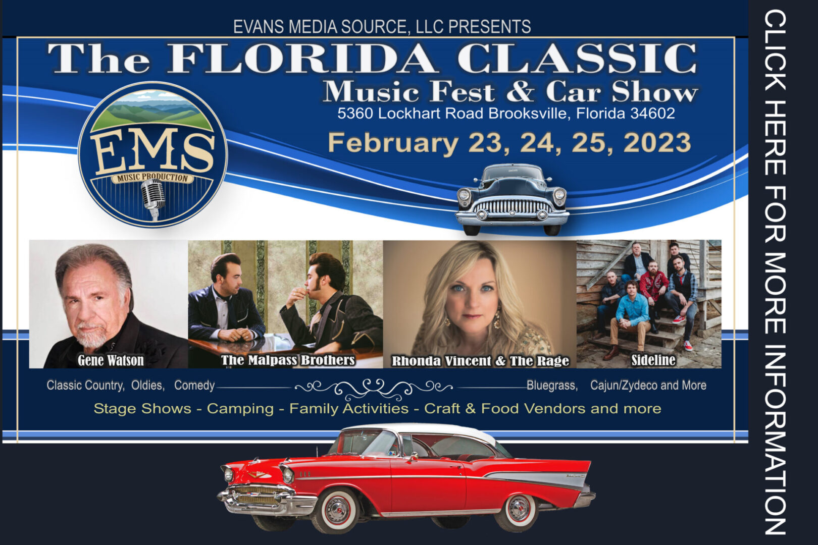 The Florida Classic Car show banner and poster