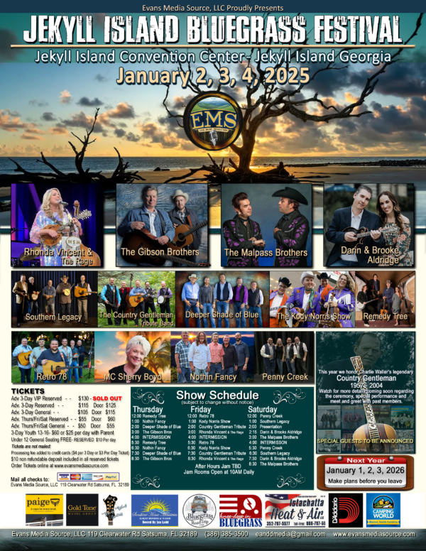 2025 Jekyll Island Bluegrass Festival - Evans Media Source (EMS), LLC